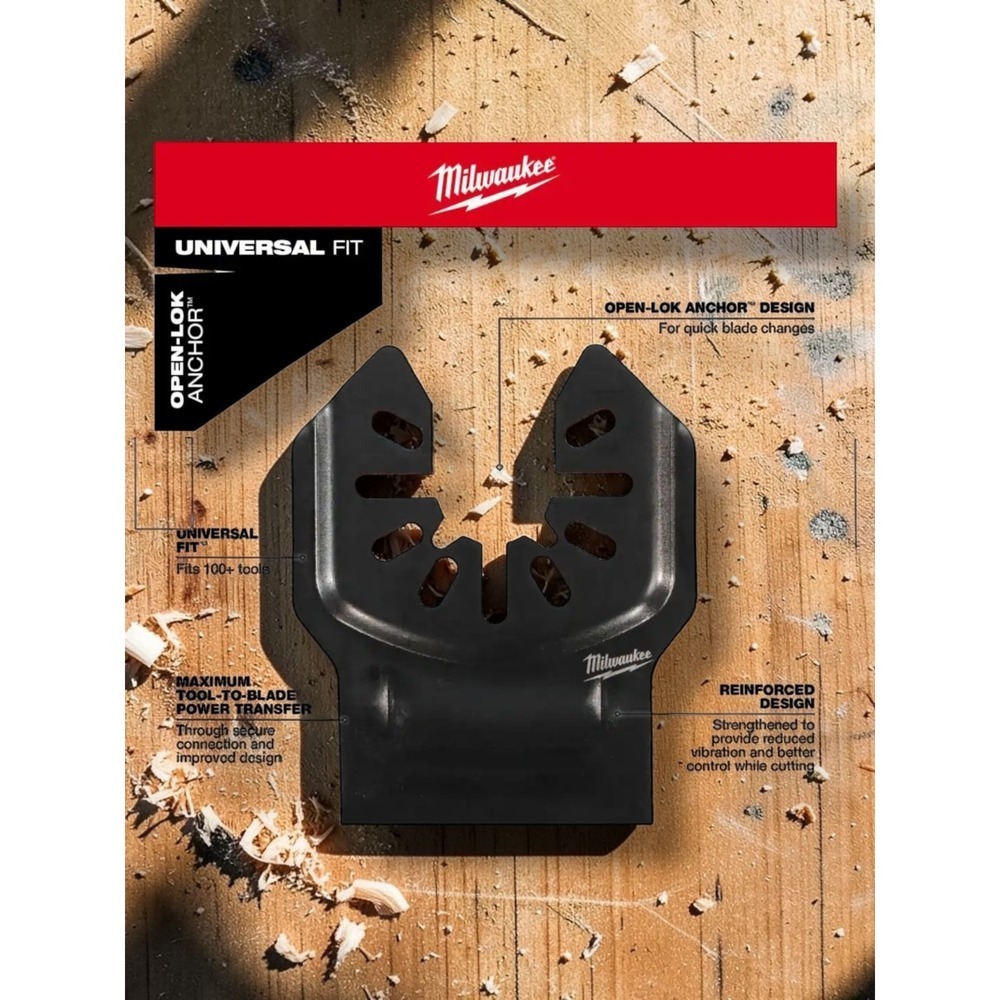 Milwaukee 49-25-1573 Oscillating Multi Tool Blades 3PK Extreme Materials Carbide - Picture 8 of 13